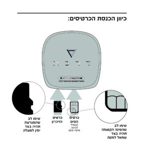 מדריך להכנסת כרטיסים בדרכא